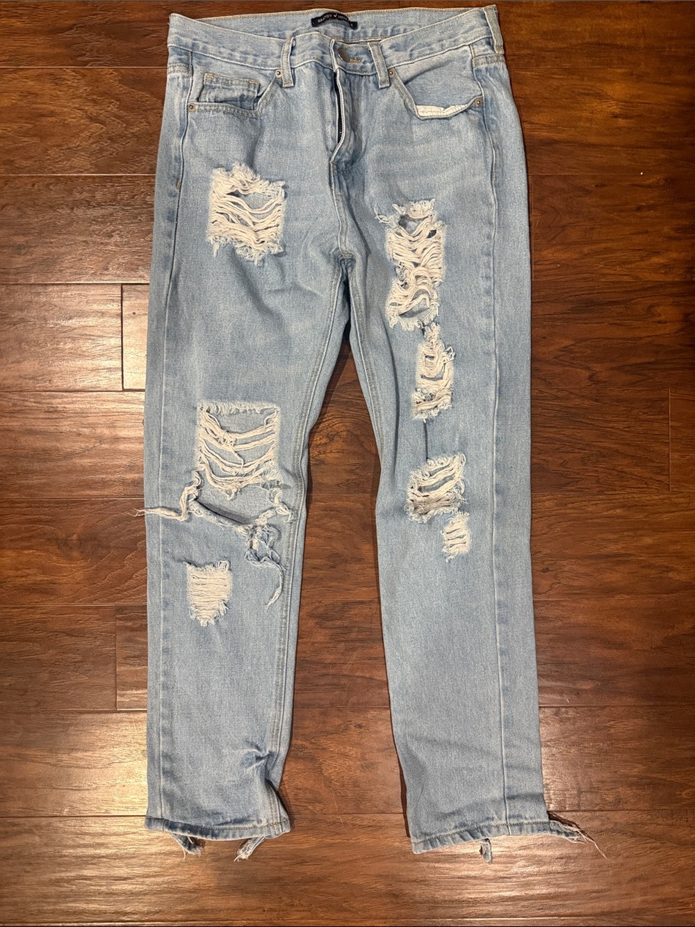 Brandy Melville Light Wash Distressed Skinny Jeans